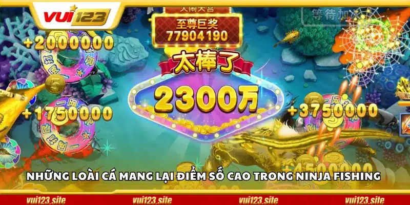Những loài cá mang lại điểm số cao trong Ninja Fishing