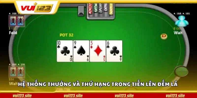 Hệ thống thưởng và thứ hạng trong Tiến Lên Đếm Lá